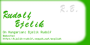 rudolf bjelik business card